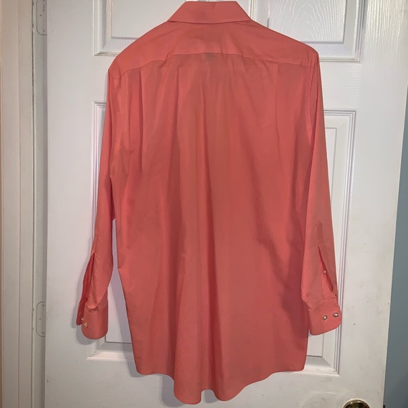 Stafford Essentials Coral Button Down - Picture 3 of 3